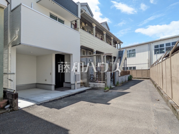 接道状況および現場風景　【立川市高松町１丁目】