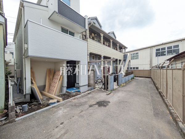 接道状況および現場風景　【立川市高松町１丁目】