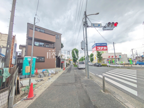 接道状況および現場風景　【志木市柏町５丁目】