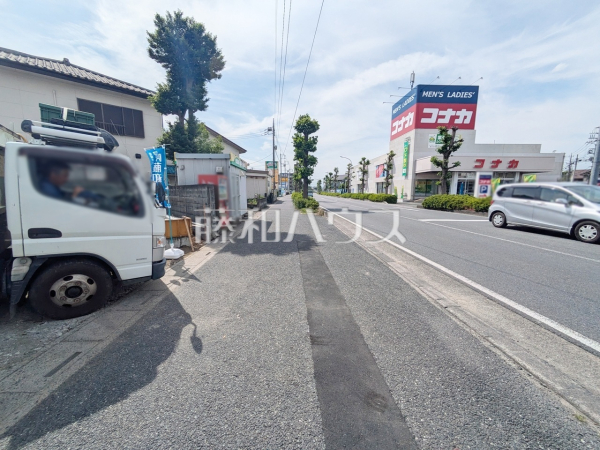接道状況および現場風景　【志木市柏町５丁目】