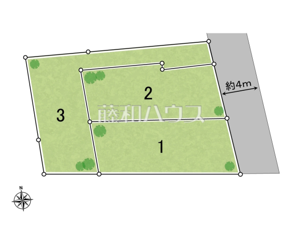 全体区画図　【府中市小柳町６丁目】