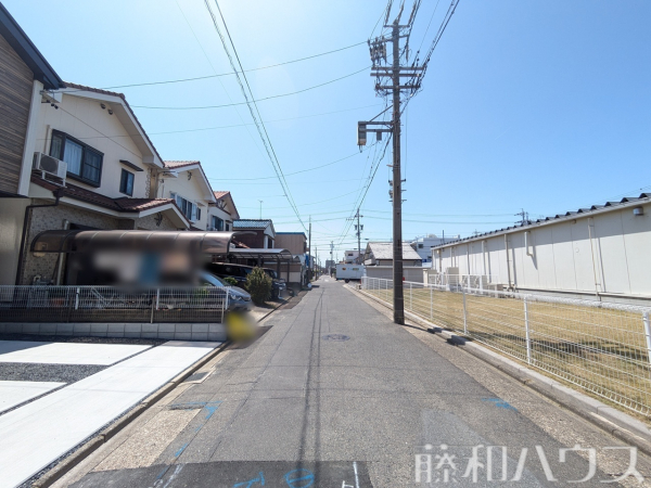 接道状況および現場風景　【名古屋市北区金田町５丁目】