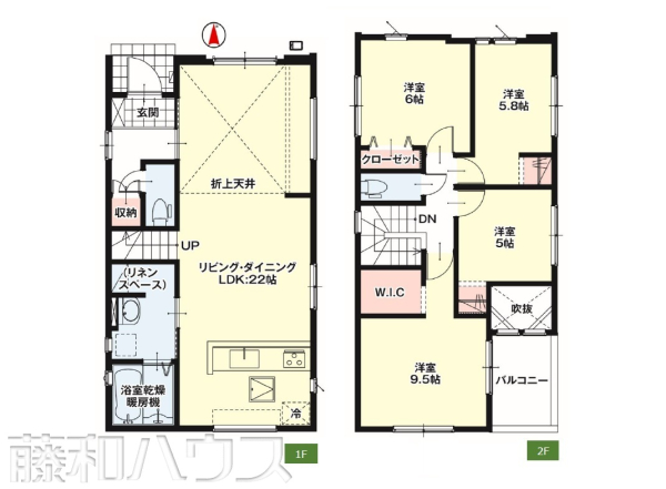 1号棟　間取図　【名古屋市北区金田町５丁目】