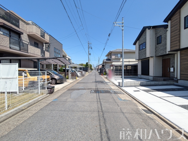 接道状況および現場風景　【名古屋市北区金田町５丁目】