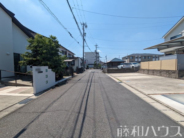接道状況および現場風景　【春日井市不二ガ丘１丁目】