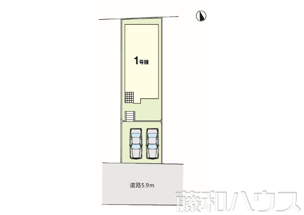 区画図　【春日井市不二ガ丘１丁目】