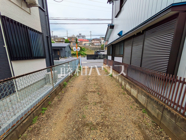 接道状況および現場風景　【川越市岸町２丁目】