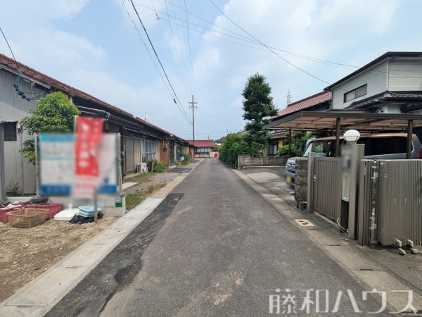 南側　接道状況および現場風景　【小牧市間々本町】