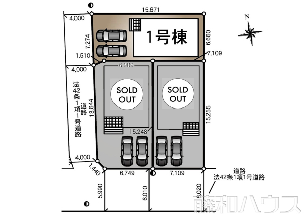 全体区画図　【岩倉市曽野町宮前】