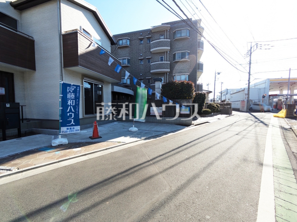 接道状況および現場風景　【志木市柏町５丁目】