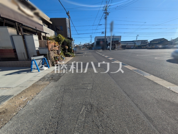 接道状況および現場風景　【春日井市気噴町北１丁目】