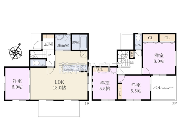 間取図　【所沢市狭山ケ丘２丁目】