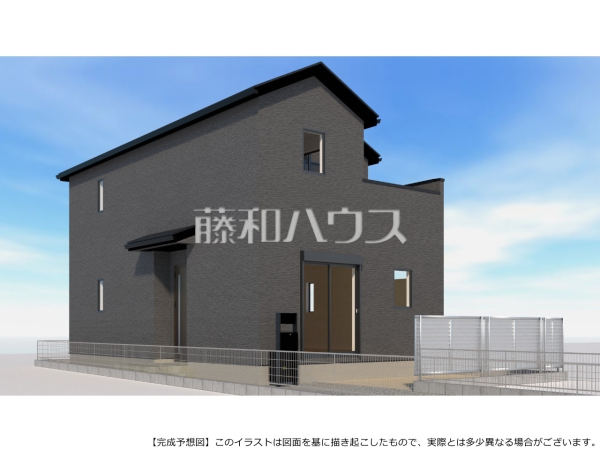 1号棟　完成予想図（外観）　【春日井市坂下町２丁目】