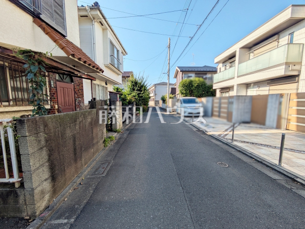 接道状況および現場風景　【調布市国領町６丁目】