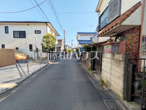 接道状況および現場風景　【調布市国領町６丁目】