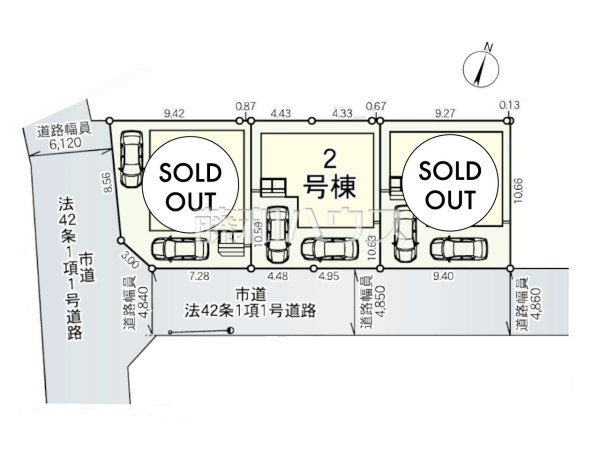 全体区画図　【福岡市南区曰佐３丁目】