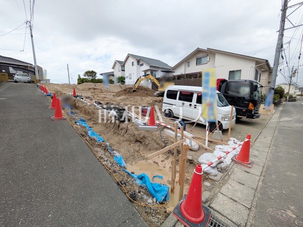 接道状況および現場風景　【福岡市城南区友丘４丁目】