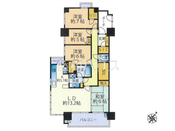 間取図　【ルイシャトレひばりが丘ラスティーパーク】