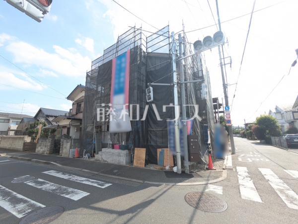西武新宿線「久米川」駅徒歩16分！「東村山」駅も徒歩圏内です。建築中のため、完成施工例ご案内いたします！【東村山市恩多町４丁目】外観　
