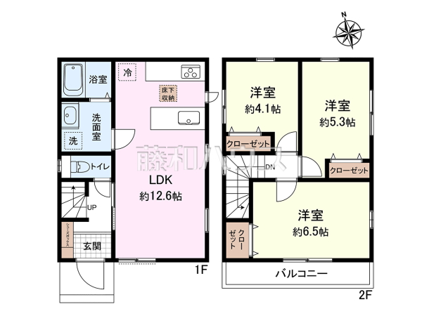 ≪間取図≫物件の事、諸費用の事など、小さな疑問もお気軽にご連絡・ご相談下さい。 【府中市押立町４丁目】