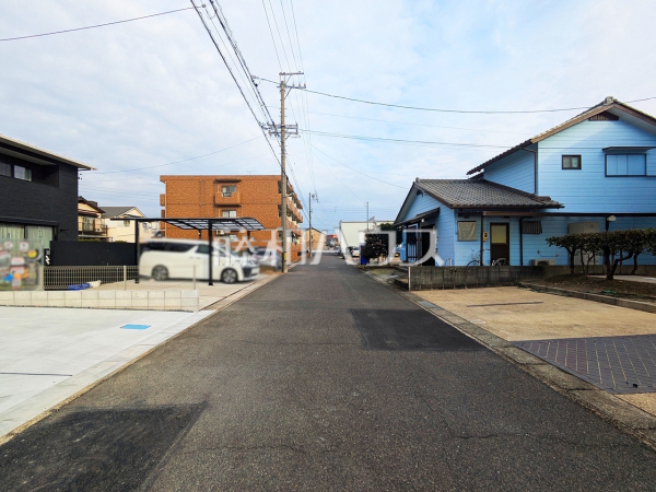接道状況および現場風景　【春日井市高山町３丁目】