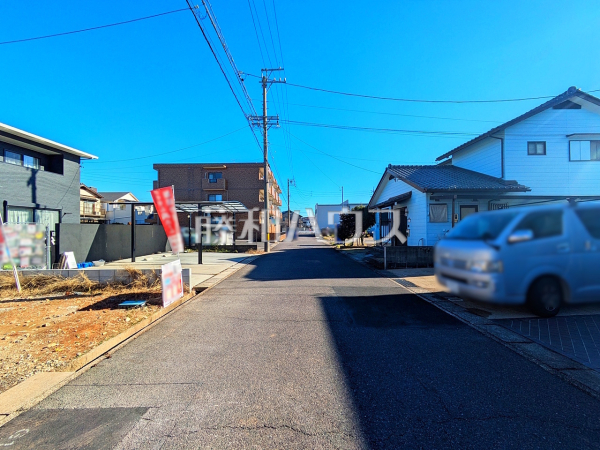 接道状況および現場風景　【春日井市高山町３丁目】