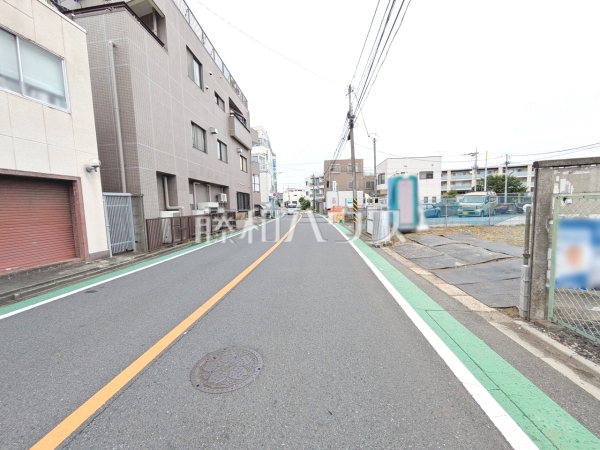 接道状況および現場風景　【世田谷区上北沢１丁目】
