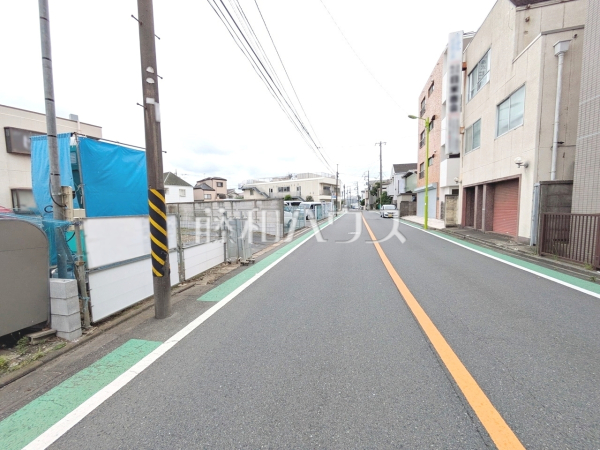 接道状況および現場風景　【世田谷区上北沢１丁目】