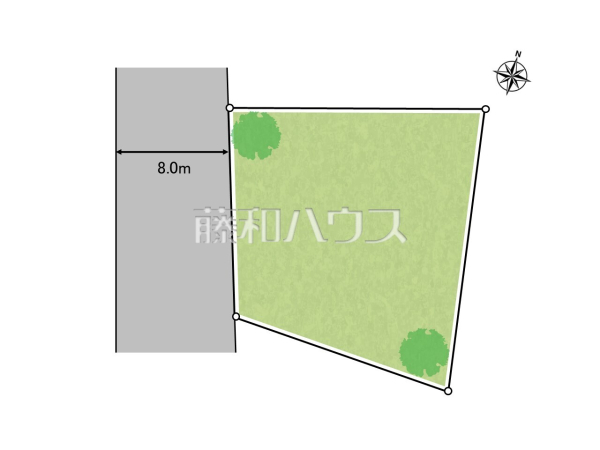 区画図　【世田谷区上北沢１丁目】