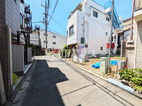 接道状況および現場風景　【清瀬市松山１丁目】