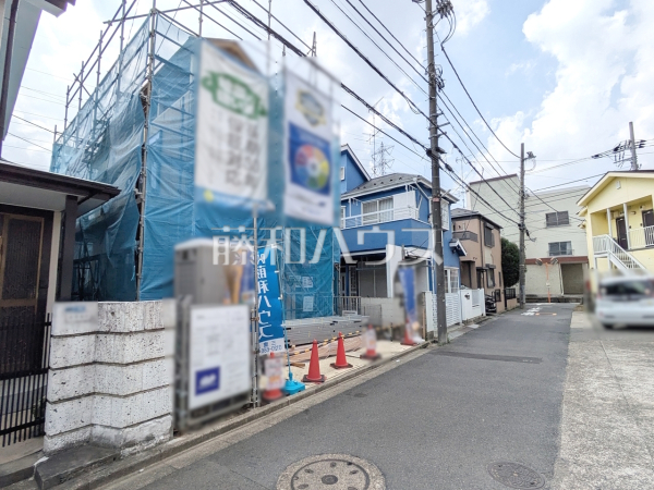 接道状況および現場風景　【三鷹市北野１丁目】