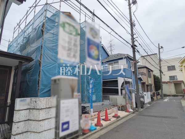 接道状況および現場風景　【三鷹市北野１丁目】