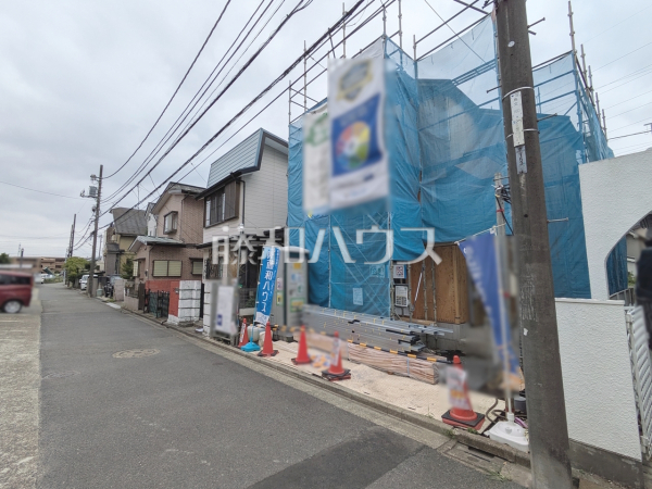接道状況および現場風景　【三鷹市北野１丁目】