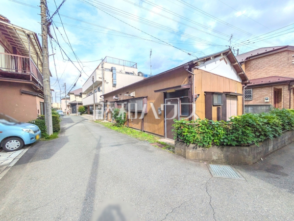 接道状況および現場風景　【所沢市大字上安松】