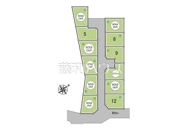 全体区画図　【新座市池田３丁目】