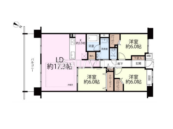 間取図　【コスモふじみ野パークフォルム】