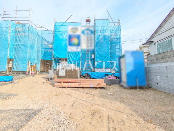 外観　【八王子市めじろ台３丁目】現在建築中の物件です！物件の内部構造などは今しか見られません。完成前の状態もご確認ください。是非ご見学のお問合せを！