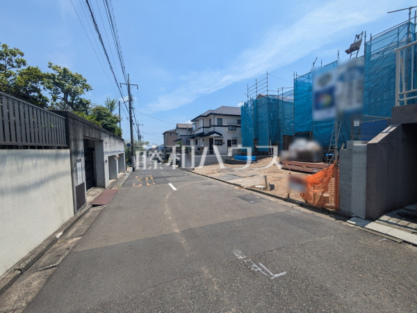 接道状況および現場風景　【八王子市めじろ台３丁目】