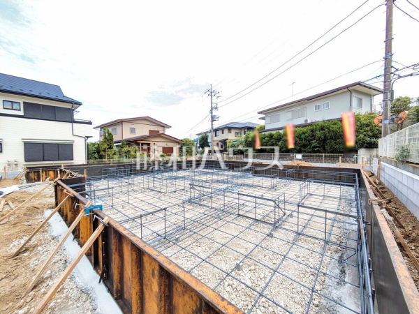 1号棟　外観　【八王子市めじろ台３丁目】 完成前ですがご見学できます。通常ではなかなか見ることのできない建物構造も、建築中だからこそご覧になれます。 