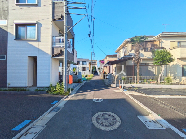 接道状況および現場風景　【府中市白糸台１丁目】