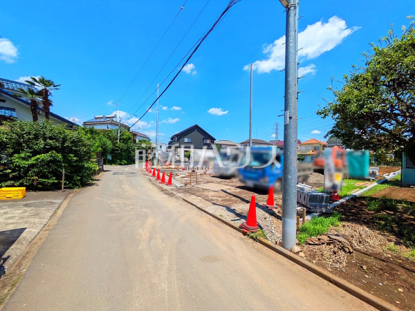 接道状況および現場風景　【武蔵村山市残堀１丁目】