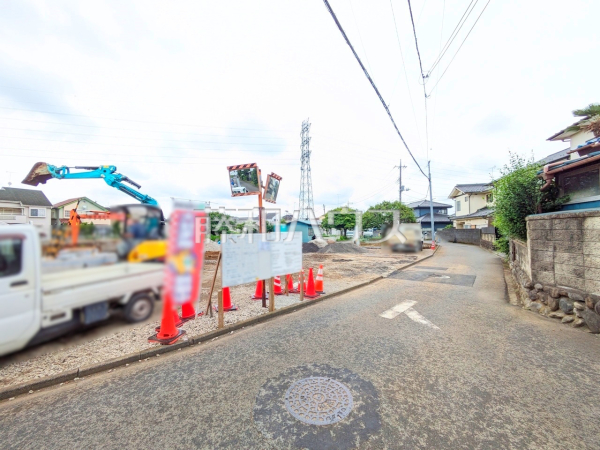 接道状況および現場風景　【武蔵村山市残堀１丁目】