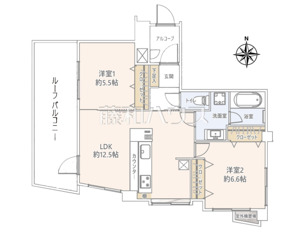 間取図　【ネクステージ国立Ⅲ】