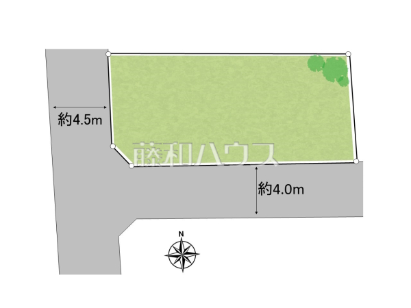 全体区画図　【小平市大沼町４丁目】