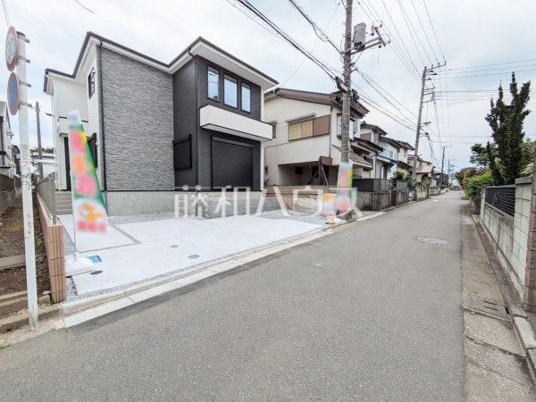 接道状況および現場風景　【所沢市中新井１丁目】