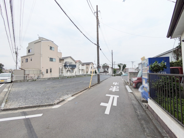接道状況および現場風景　【所沢市東所沢５丁目】