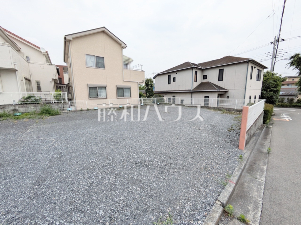 現場風景（現況：砂利敷き）　【所沢市東所沢５丁目】