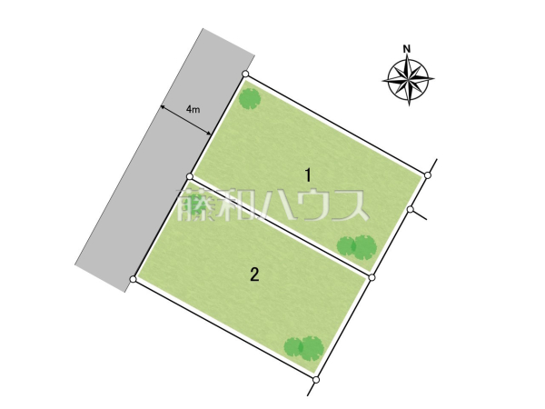 全体区画図　【東村山市諏訪町１丁目】