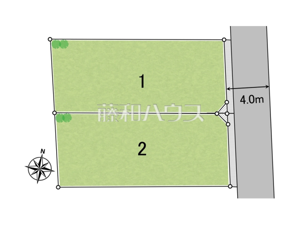 全体区画図　【所沢市旭町】