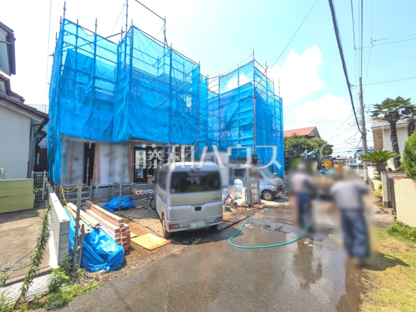 接道状況および現場風景　【所沢市旭町】